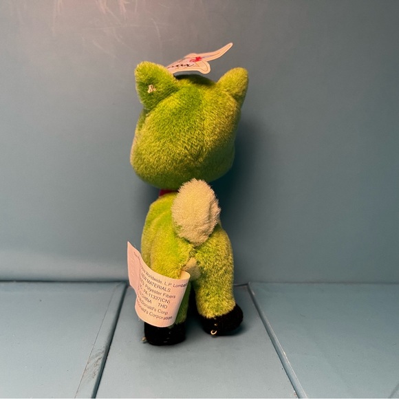 Neopets 2004 McDonald's Happy Meal Toy - Green Ixi Plushie - Picture 3 of 9